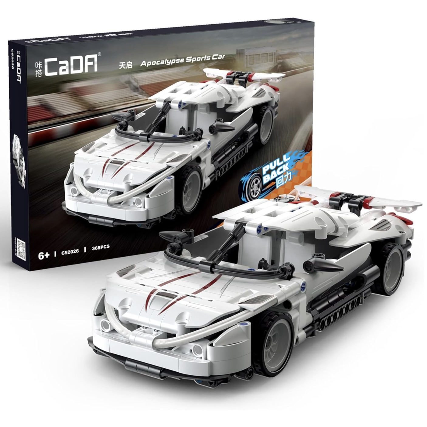 1:18 Pull-Back Vehicle Building Kit