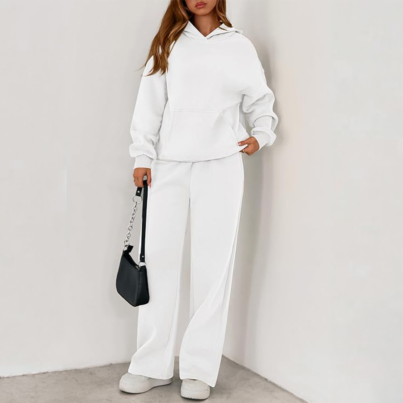 Ladies Wide Leg Tracksuit Set