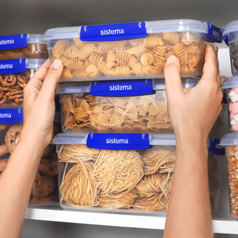 2x 2.2L Leak-Proof Rectangle Klip It Plus Containers