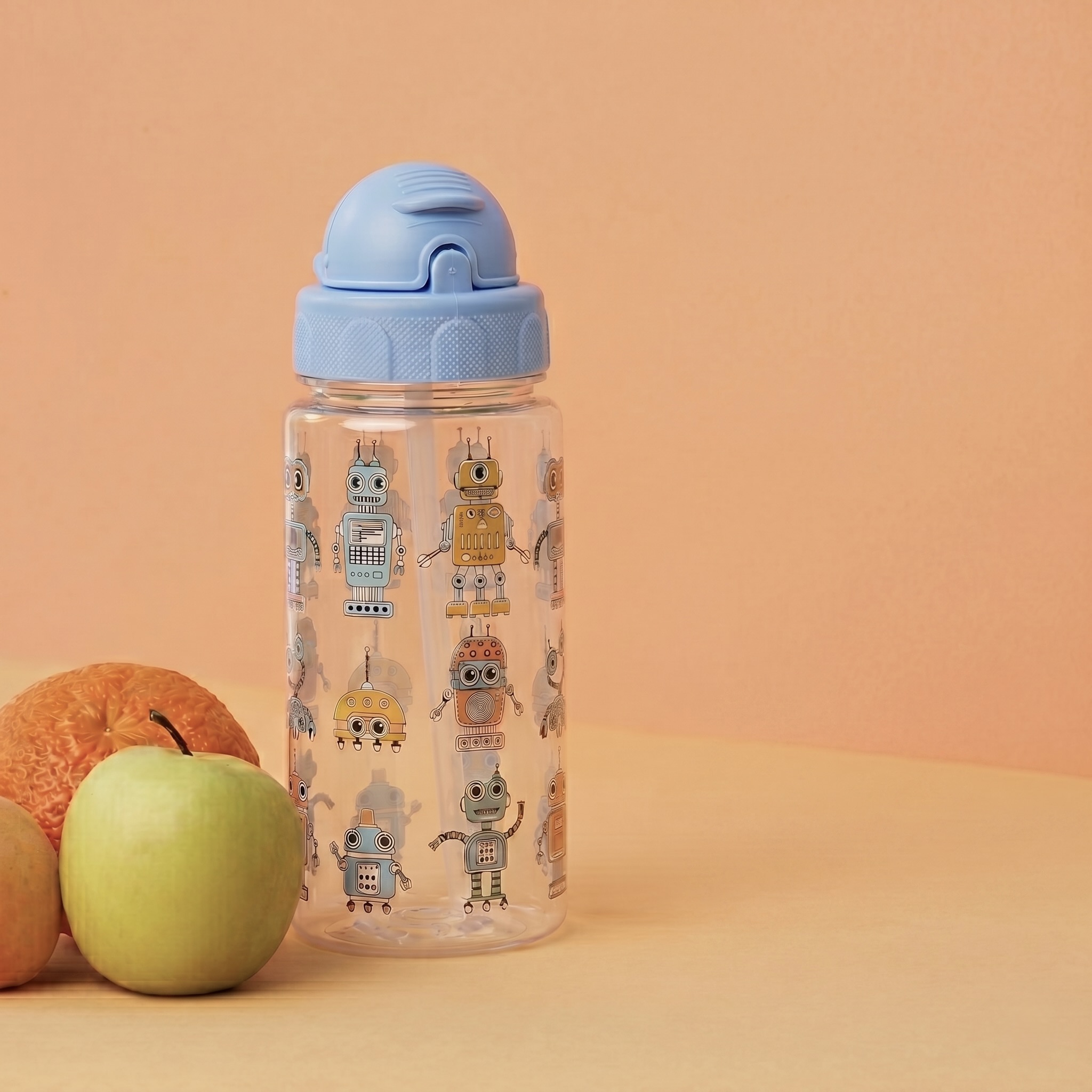 500ml Water Bottle with Straw
