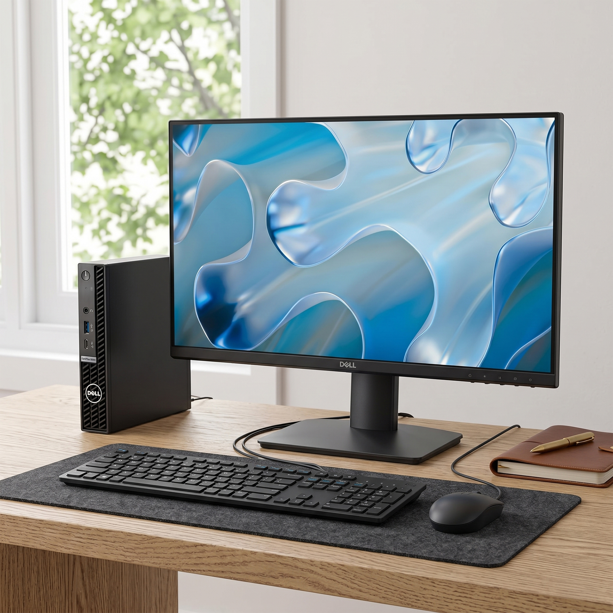 Intel i5 16GB 256GB Win 11 Pro OptiPlex 5000 Desktop, 21.5" Monitor, Keyboard and Mouse Bundle