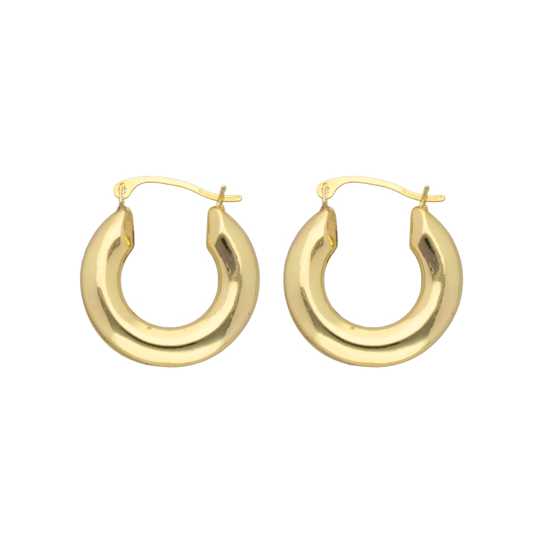 Gold Bonded Creole Hoop Earrings