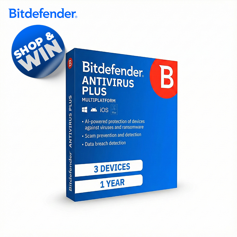 3-Device AntiVirus Plus Multiplatform Package (1-Year Plan)