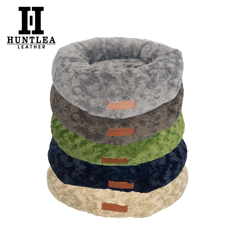 Fleece Calming Cuddler Round Dog Bed