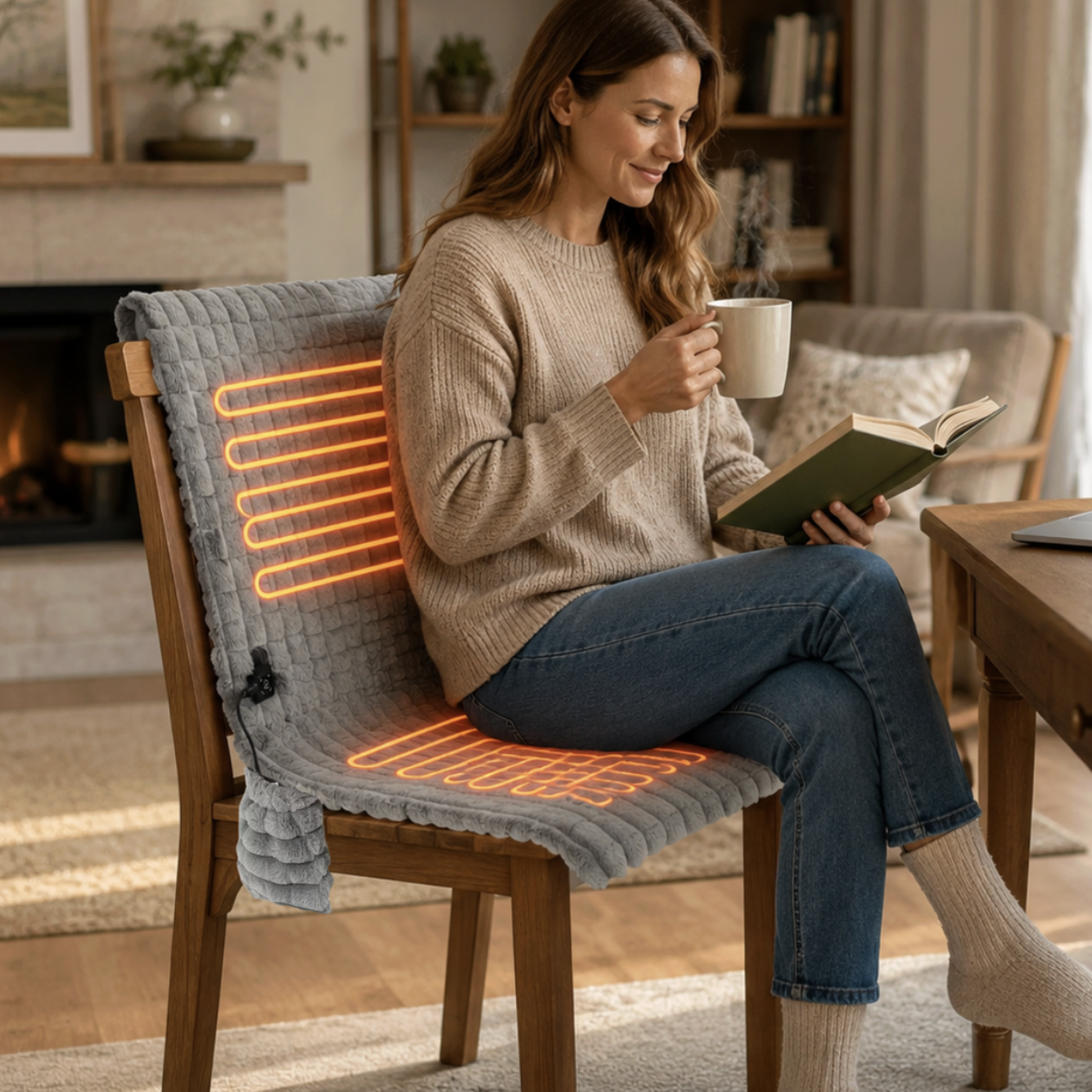 USB Electric Heating Portable Chair Pad