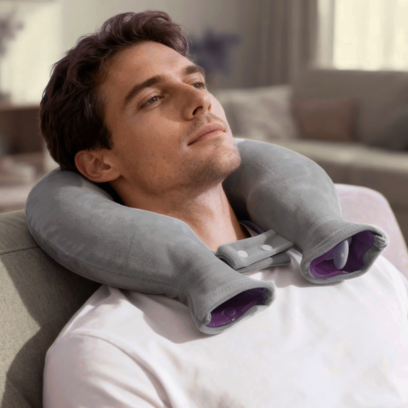 U-Shaped Neck Hot Water Bottle with Cover