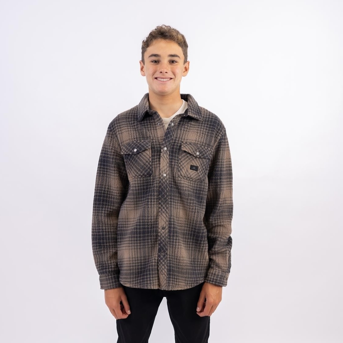 Men's Plaid Glacier High Pile Superfleece Shacket
