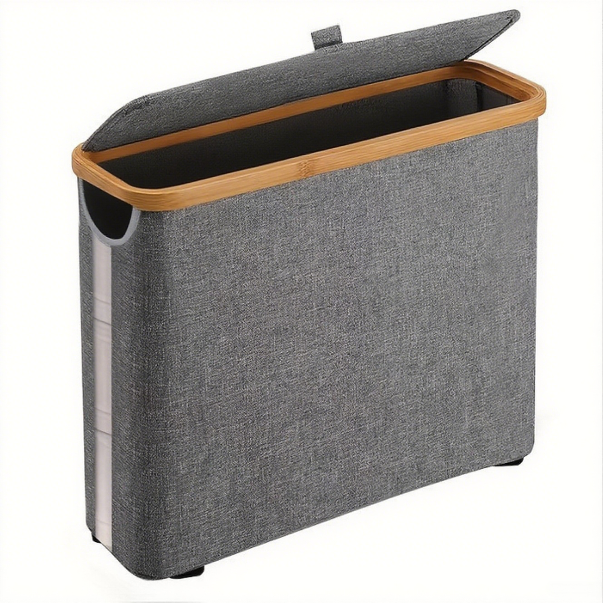 Multifunctional Slim Bamboo Storage Bin
