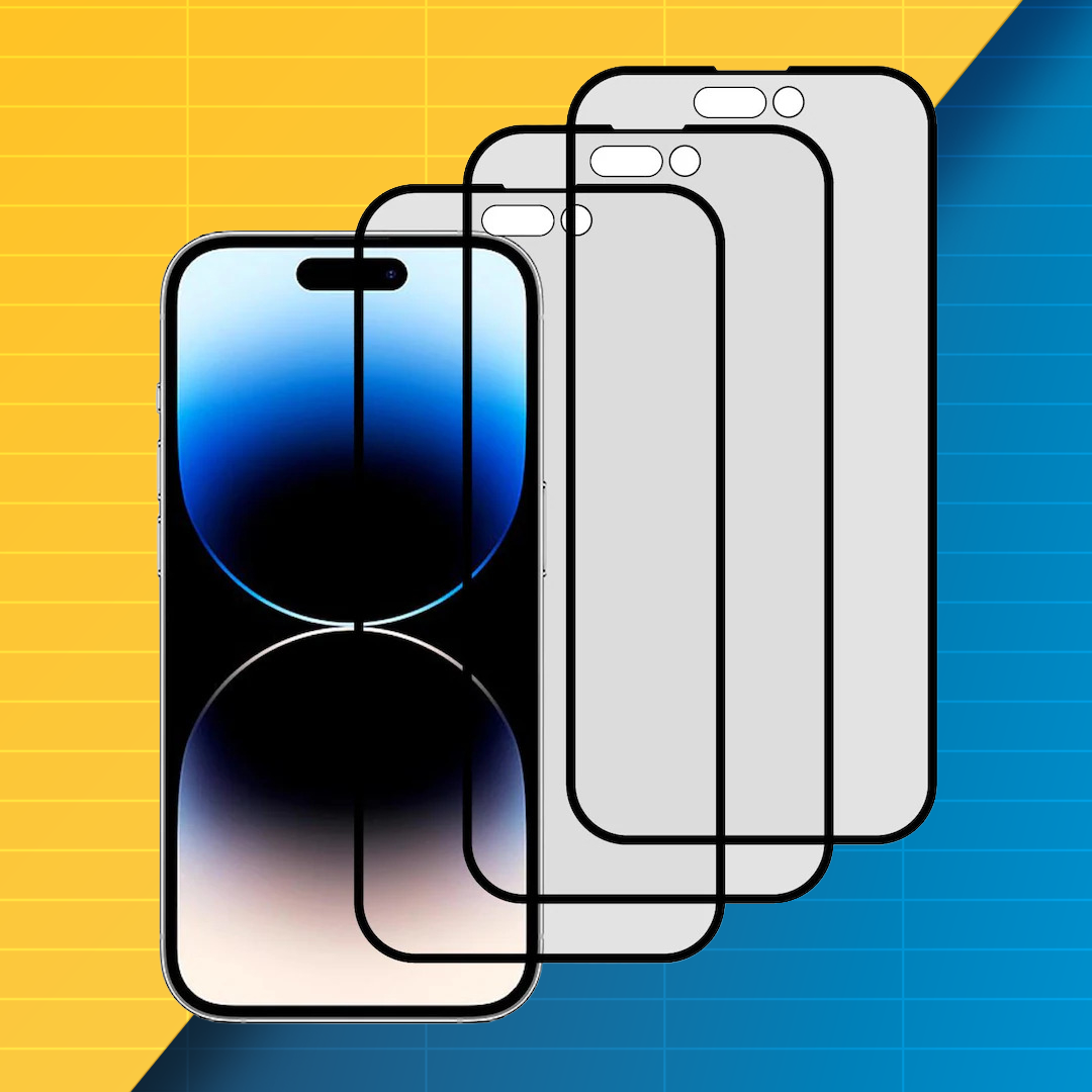 5x Tempered Glass iPhone Screen Protectors