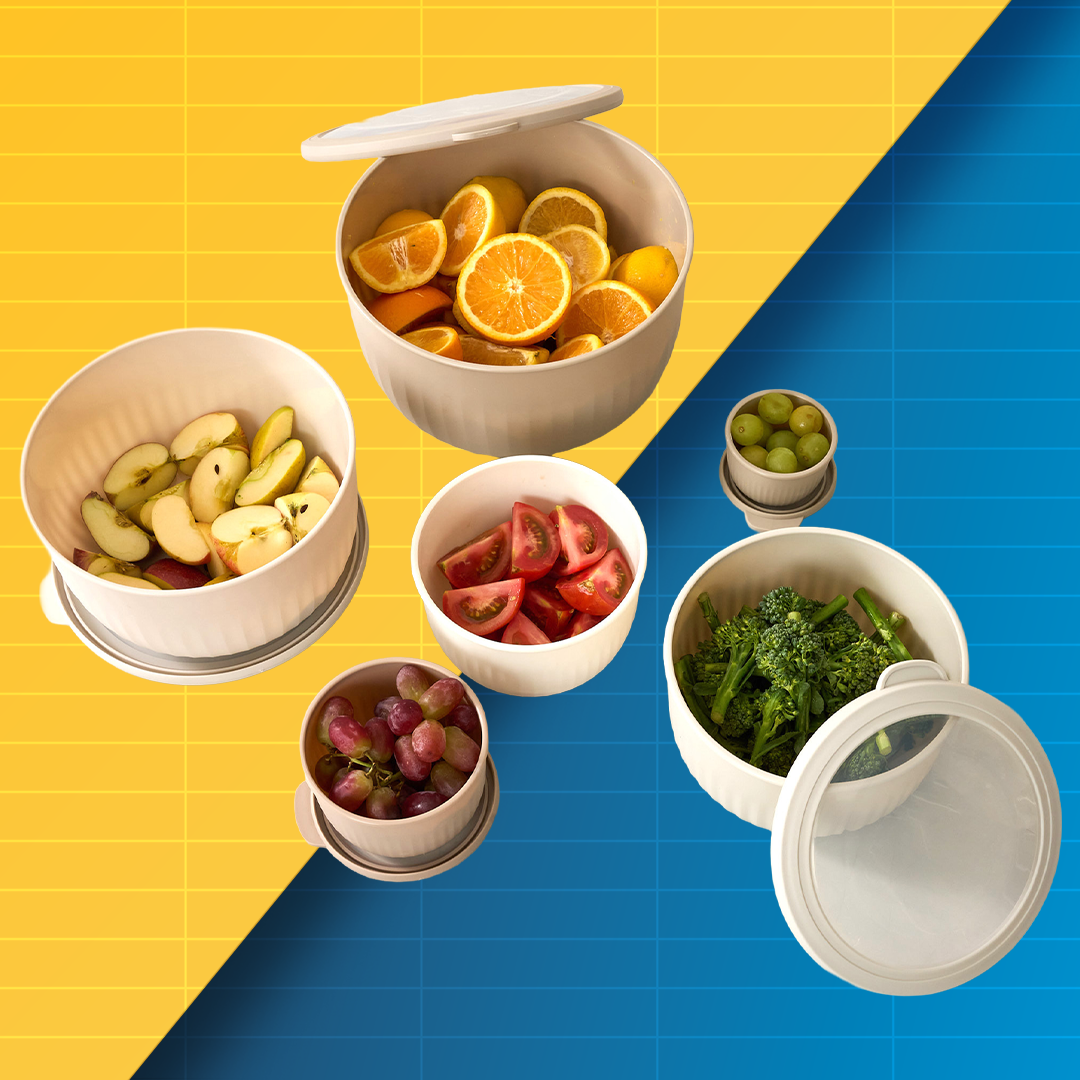 12-Piece Airtight Nesting Bowls with Lids