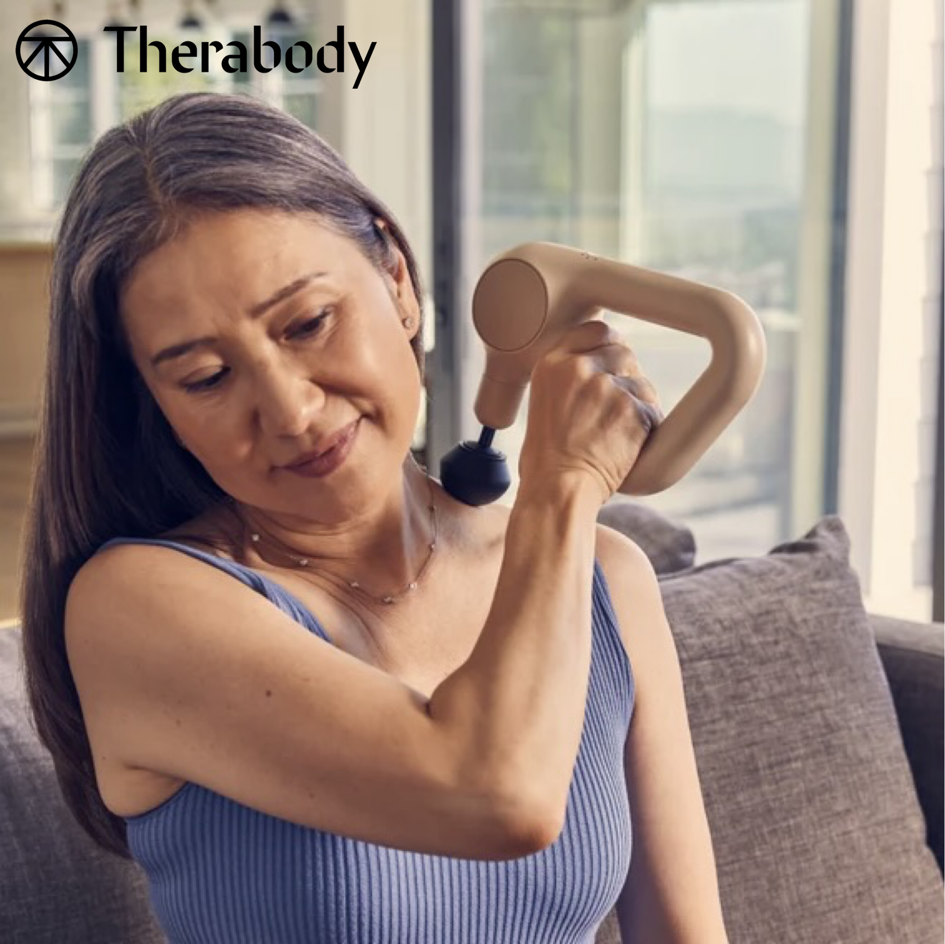Theragun Relief Massage Gun in Sand Colour