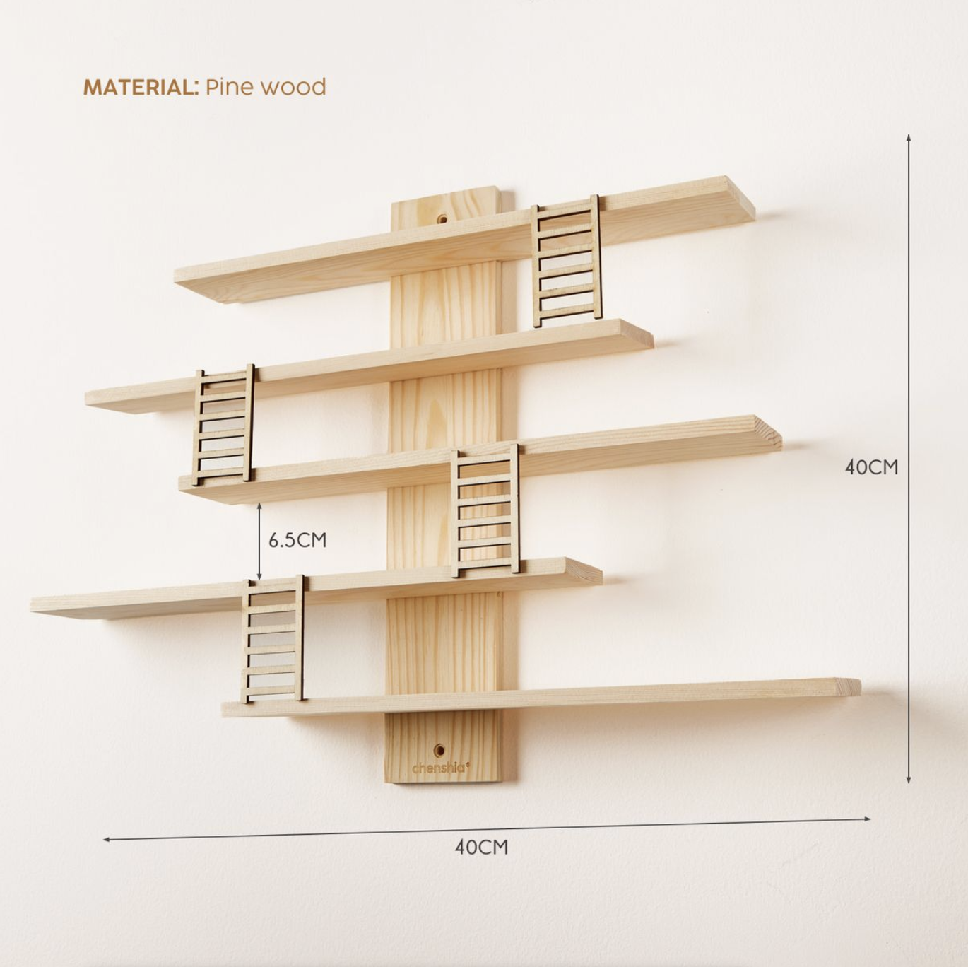 36% off on 5-Tier Mini Wooden Floating Shelf | OneDayOnly