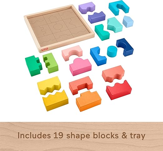 44% off on 20-Piece Wooden Block Puzzle Set | OneDayOnly