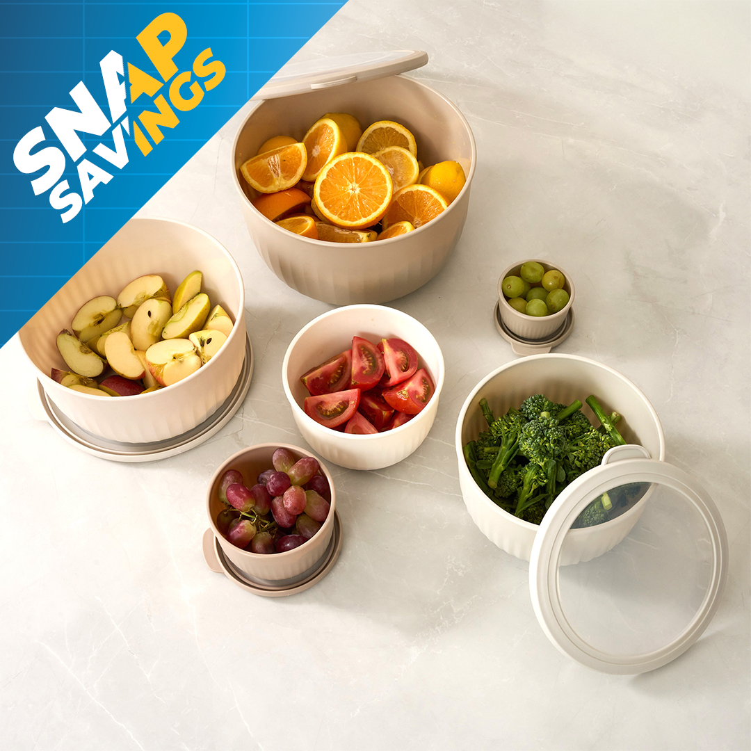 12-Piece Airtight Nesting Bowls with Lids