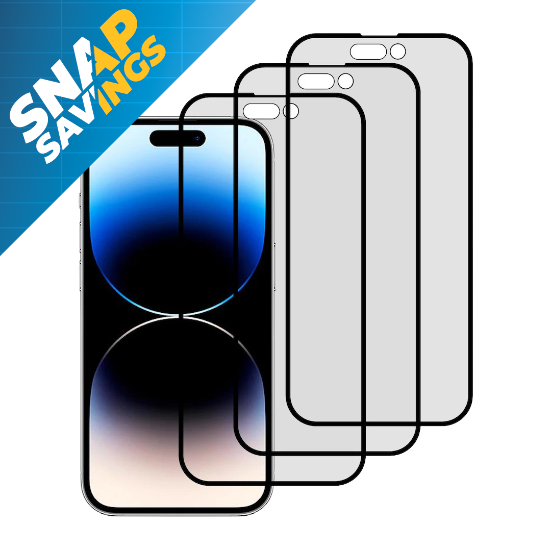 5x Tempered Glass iPhone Screen Protectors