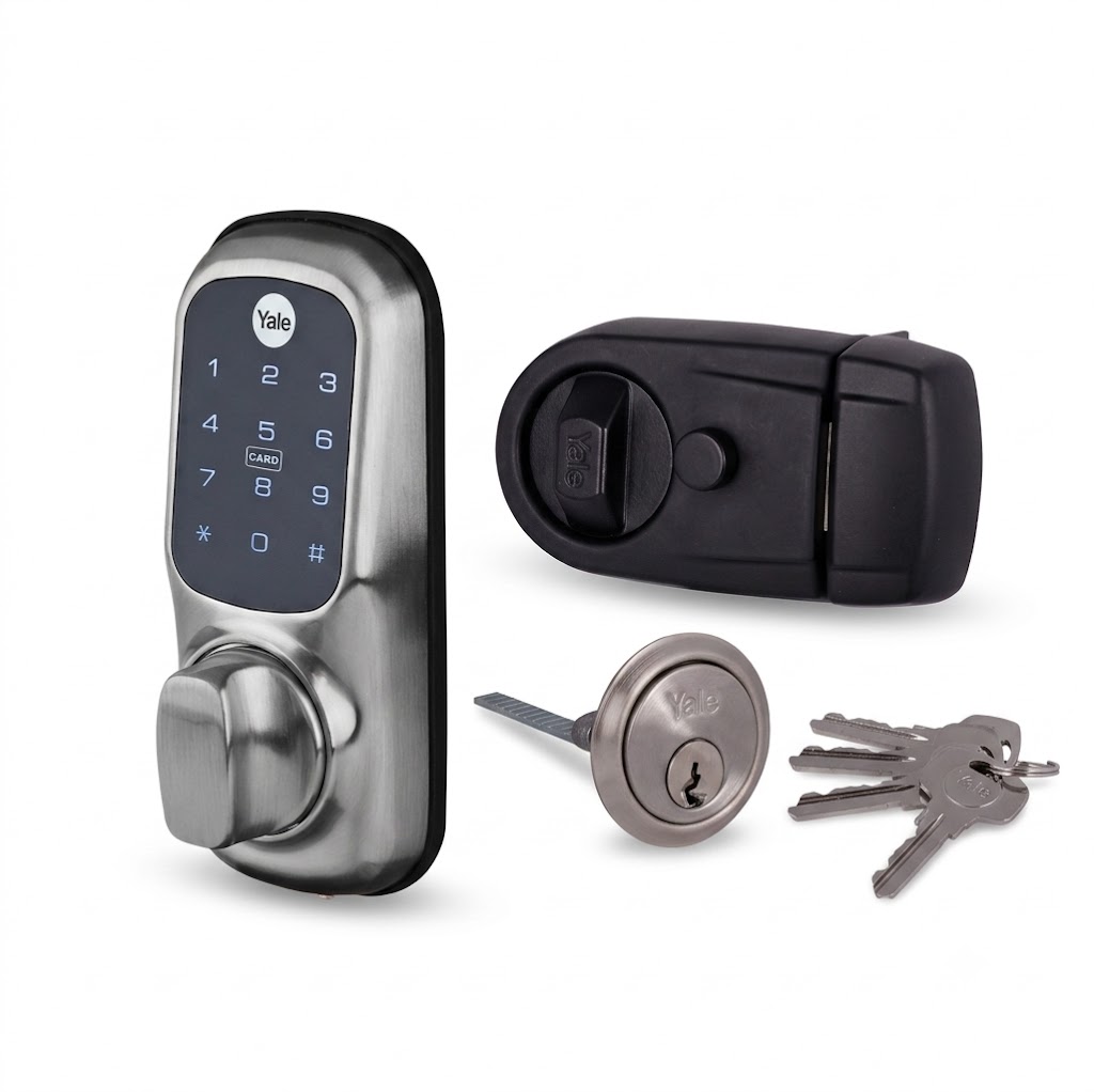Keyless Connected Smartlock and Black Y3 Nightlatch