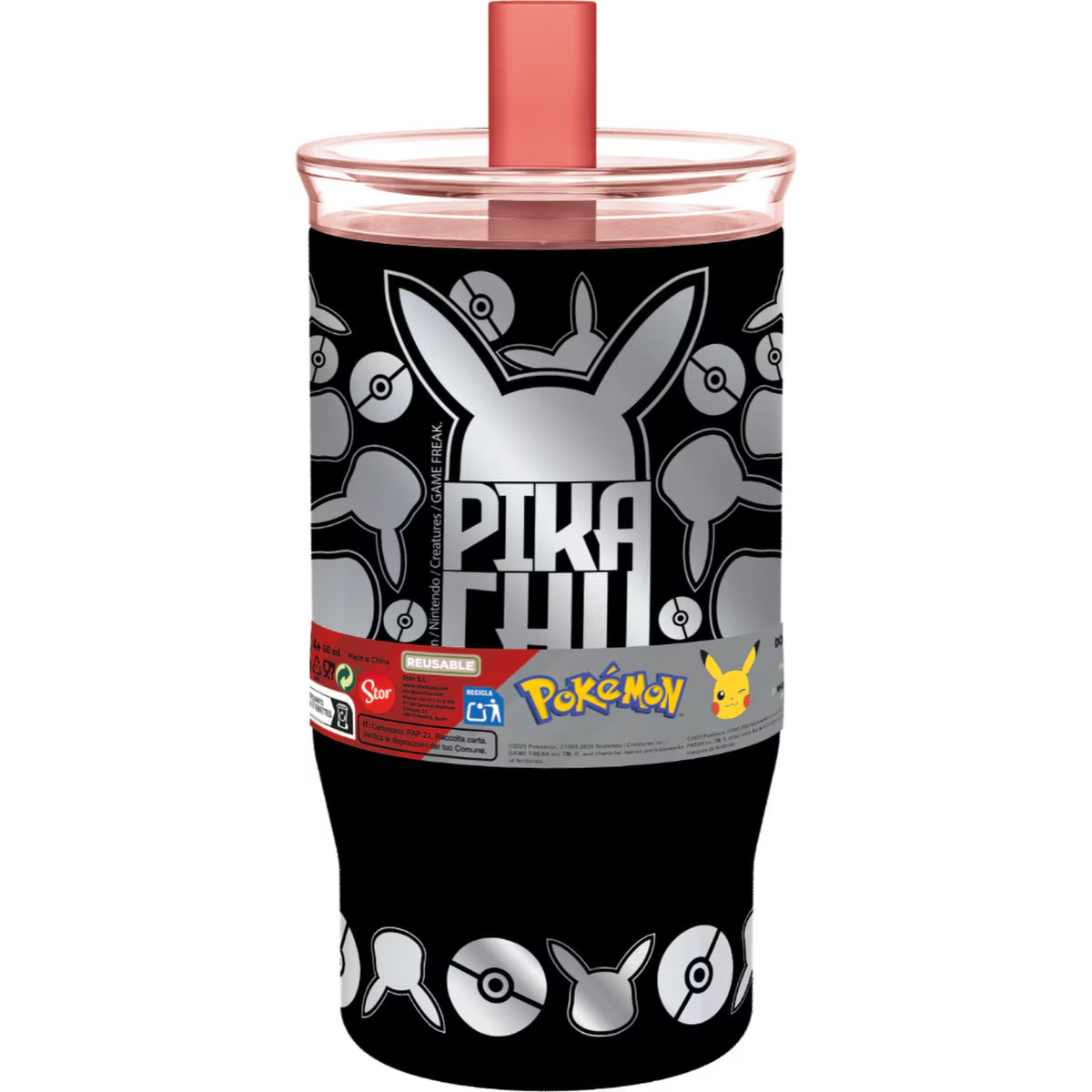 610ml Pokemon Metal Meltdown Myst Sippy Insulated Tumbler