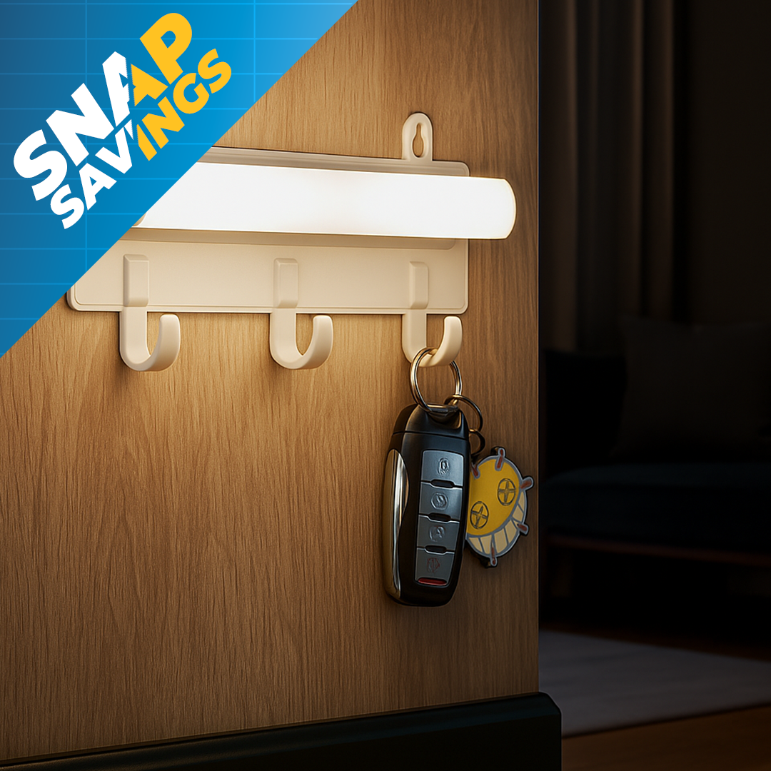 Motion Sensor Night Light with Hooks
