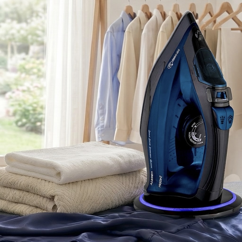 2400W 300ml Liberty Cordless Ceramic Blue Iron