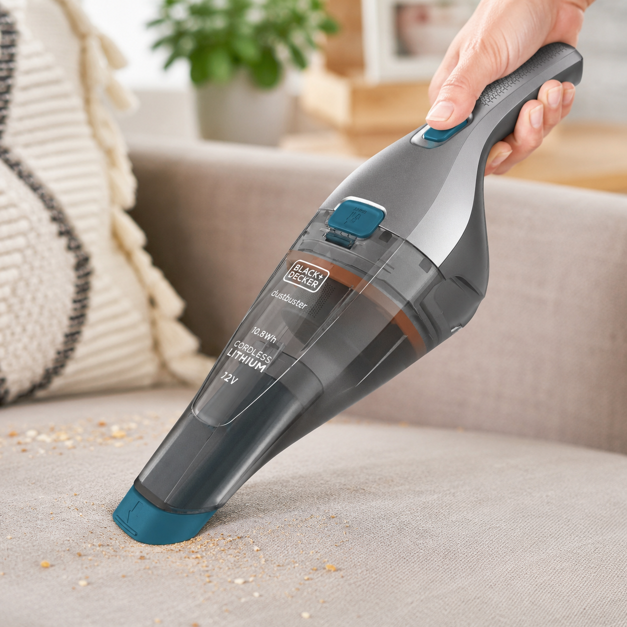 7.2V Cordless Dustbuster Hand Vacuum With Accessories (Model: NVC215WA-QW)