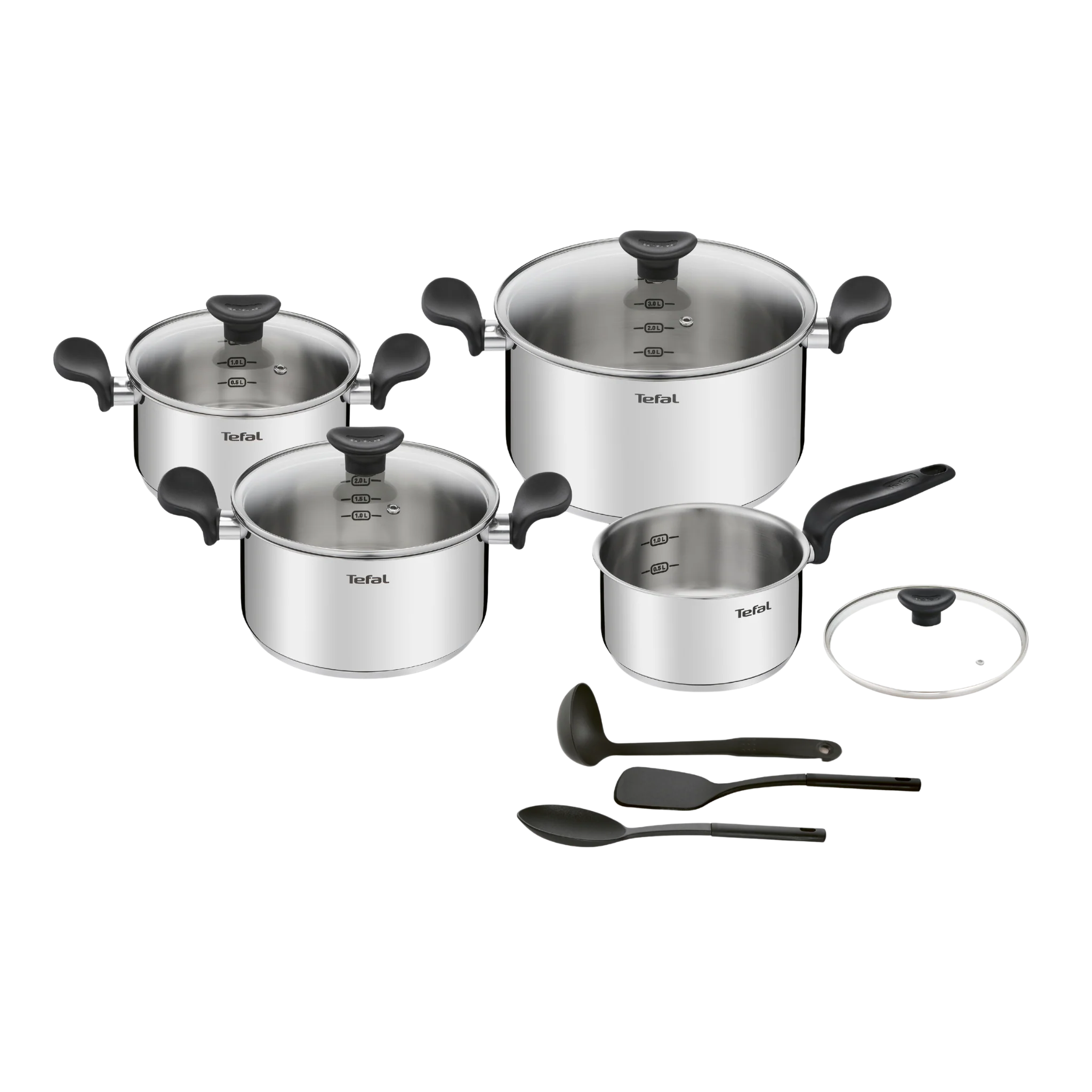 11-Piece Primary Stainless Steel Cookware Set