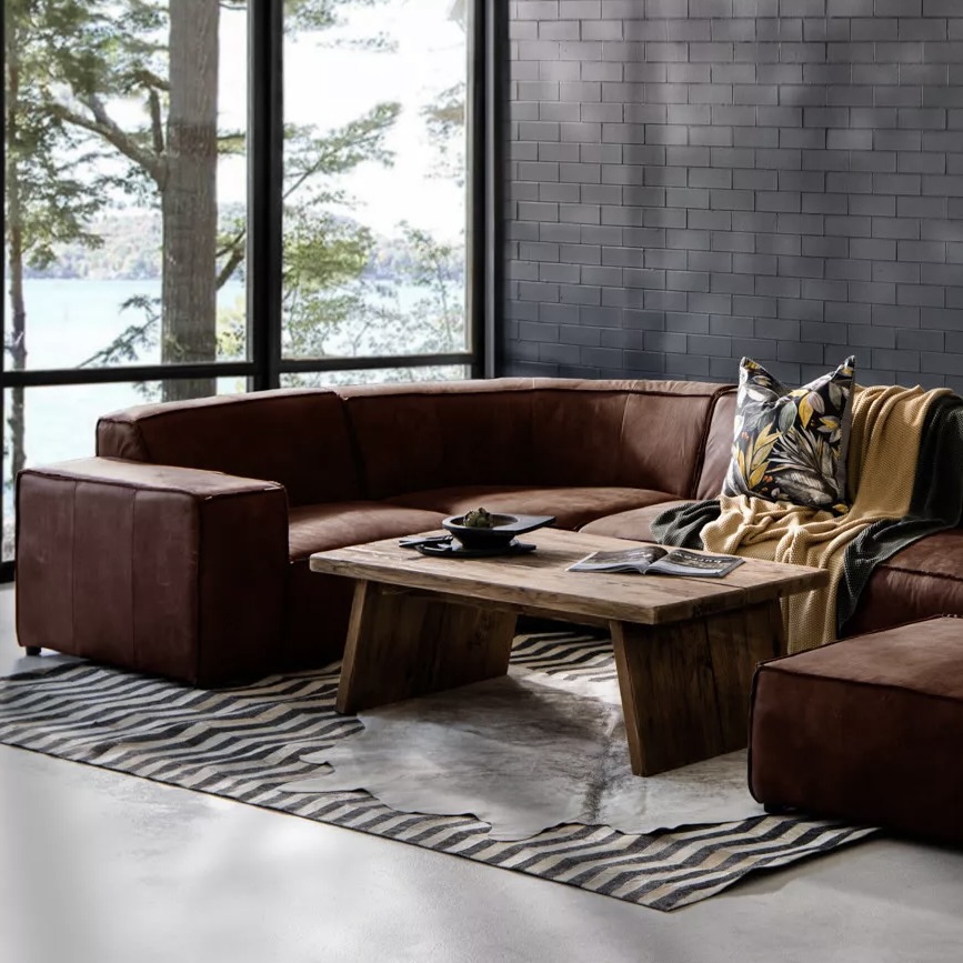 Modular Corner Couch with Ottoman