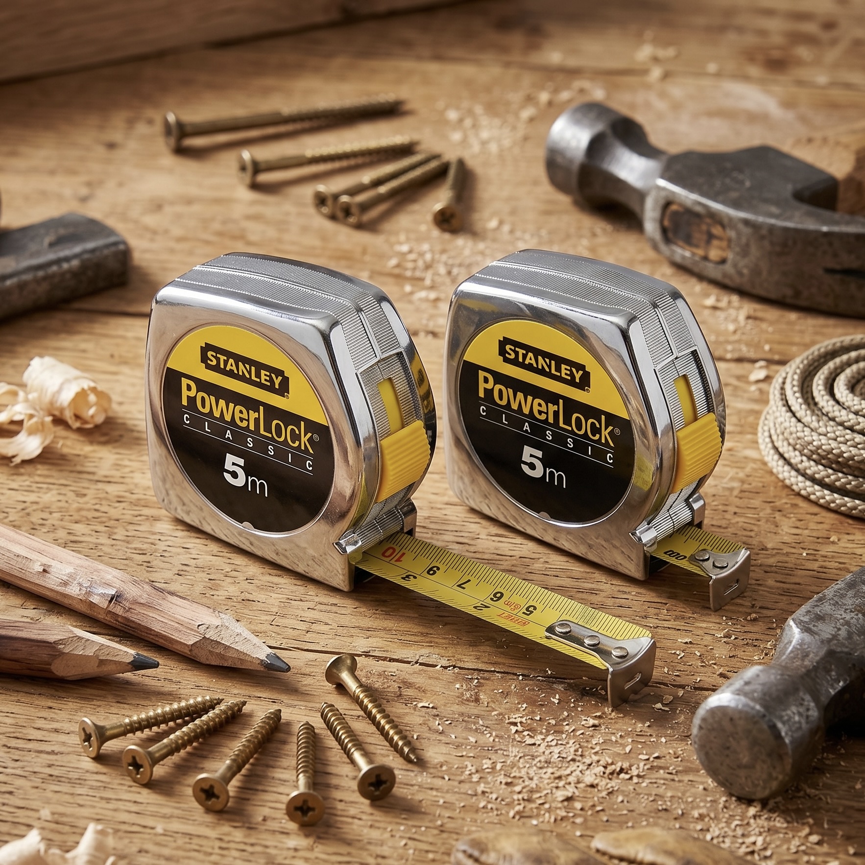 2x 5m Powerlock Tape Measures
