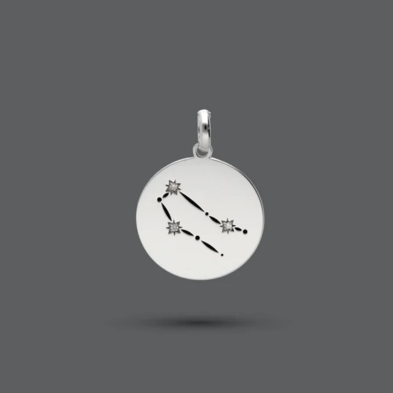 9kt Gold or Sterling Silver Star Constellation Zodiac Pendant or Necklace