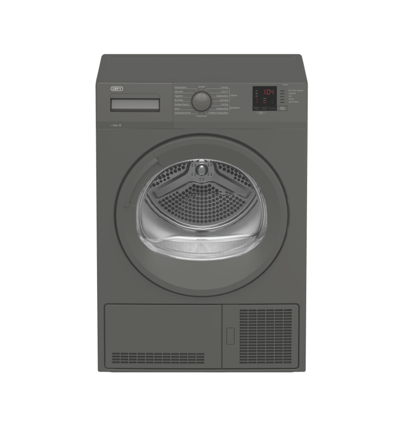 10kg Manhattan Grey Condenser Tumble Dryer (Model: DTD322)
