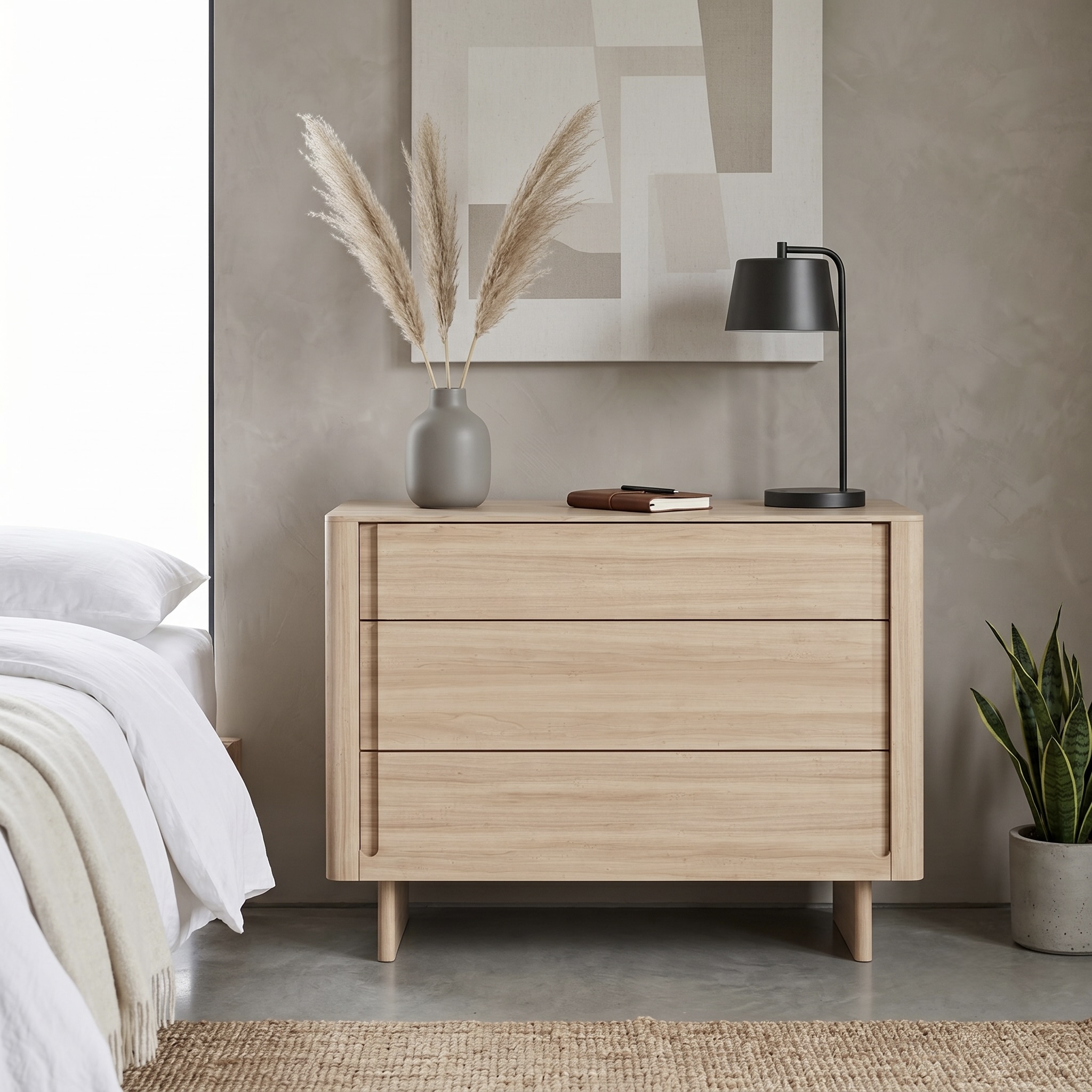 3-Drawer Asi Wooden Pedestal