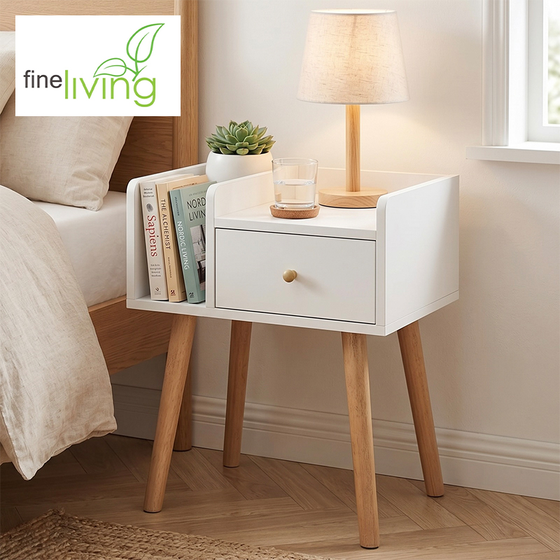 Nook Bedside Pedestal Table