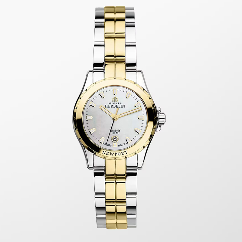 Ladies Newport Two-Tone Trophy Quartz Watch