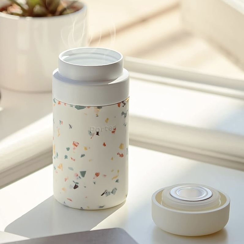 Insulated Ceramic and Silicone On-the-Go Mug