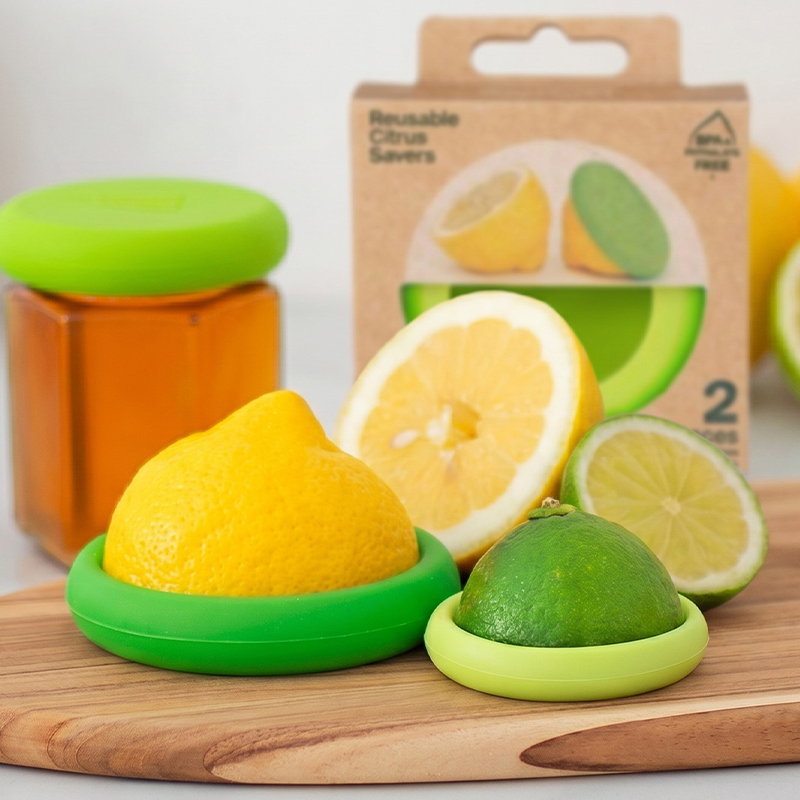 2-Piece Reusable Silicone Food Saver Set