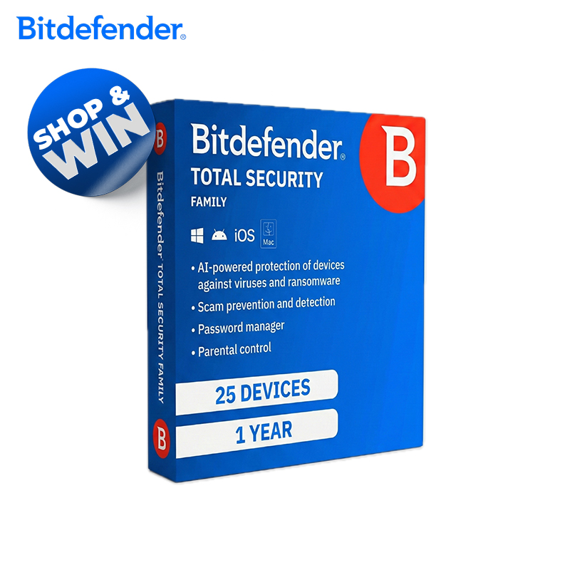 25-Device Total Security Family Package (1-Year Plan)