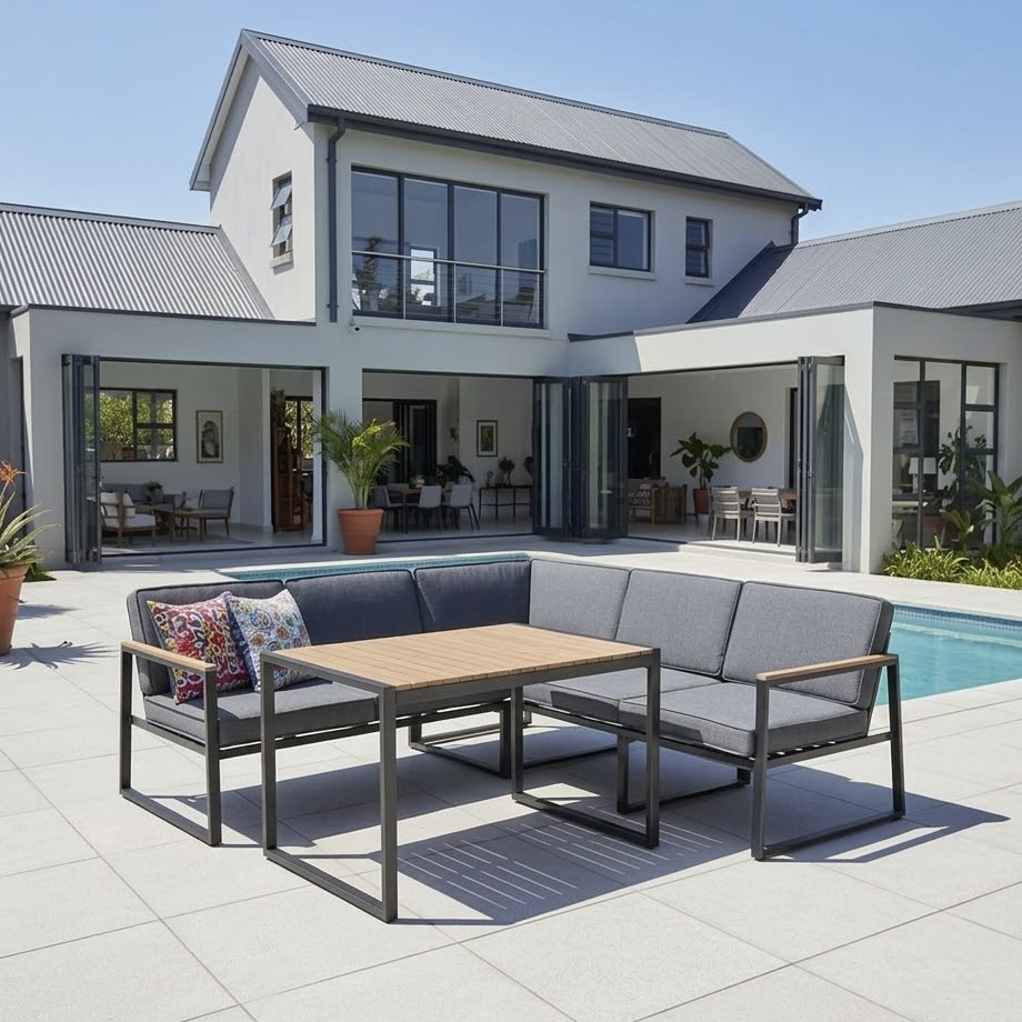 Hanna Outdoor Corner Lounge Dining Set