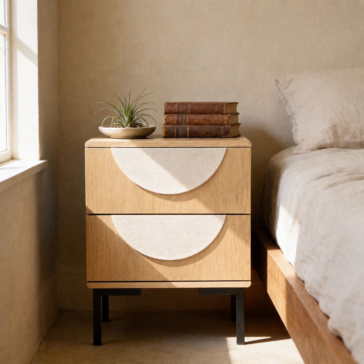 Mason Narrow Bedside Table