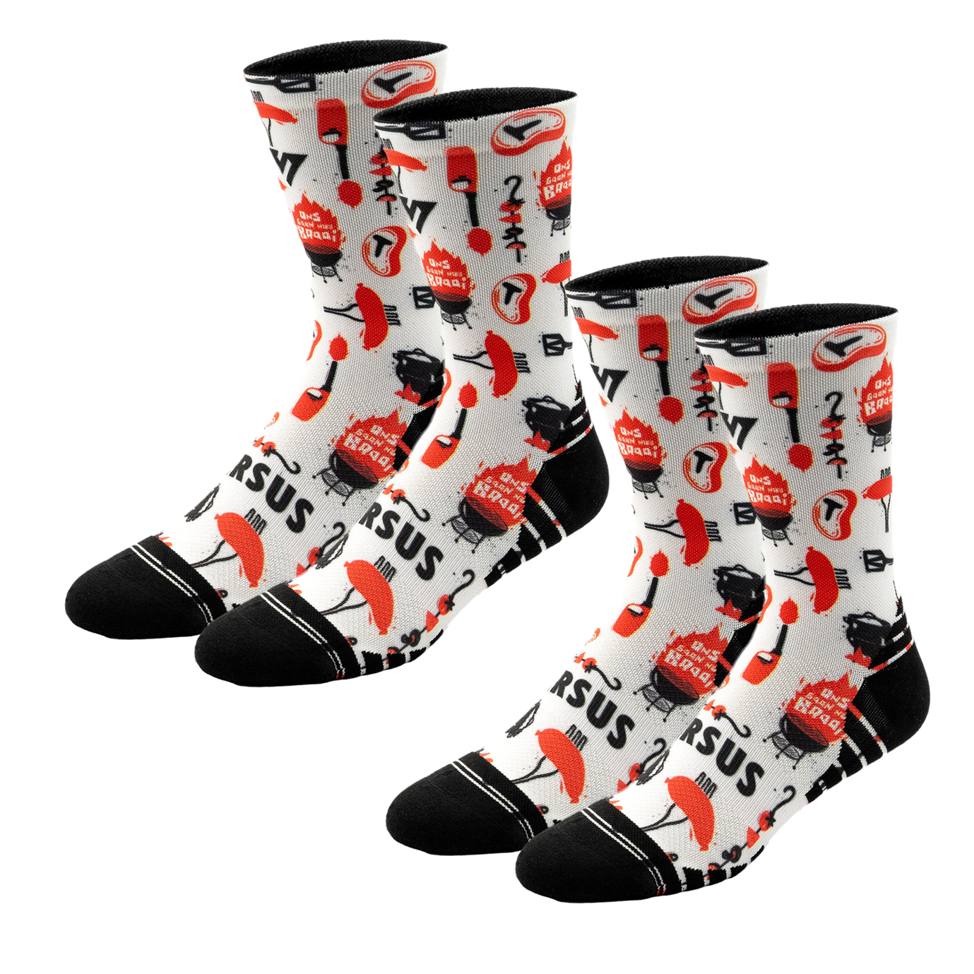 2x Men's Braai 6.0 Active Crew Socks