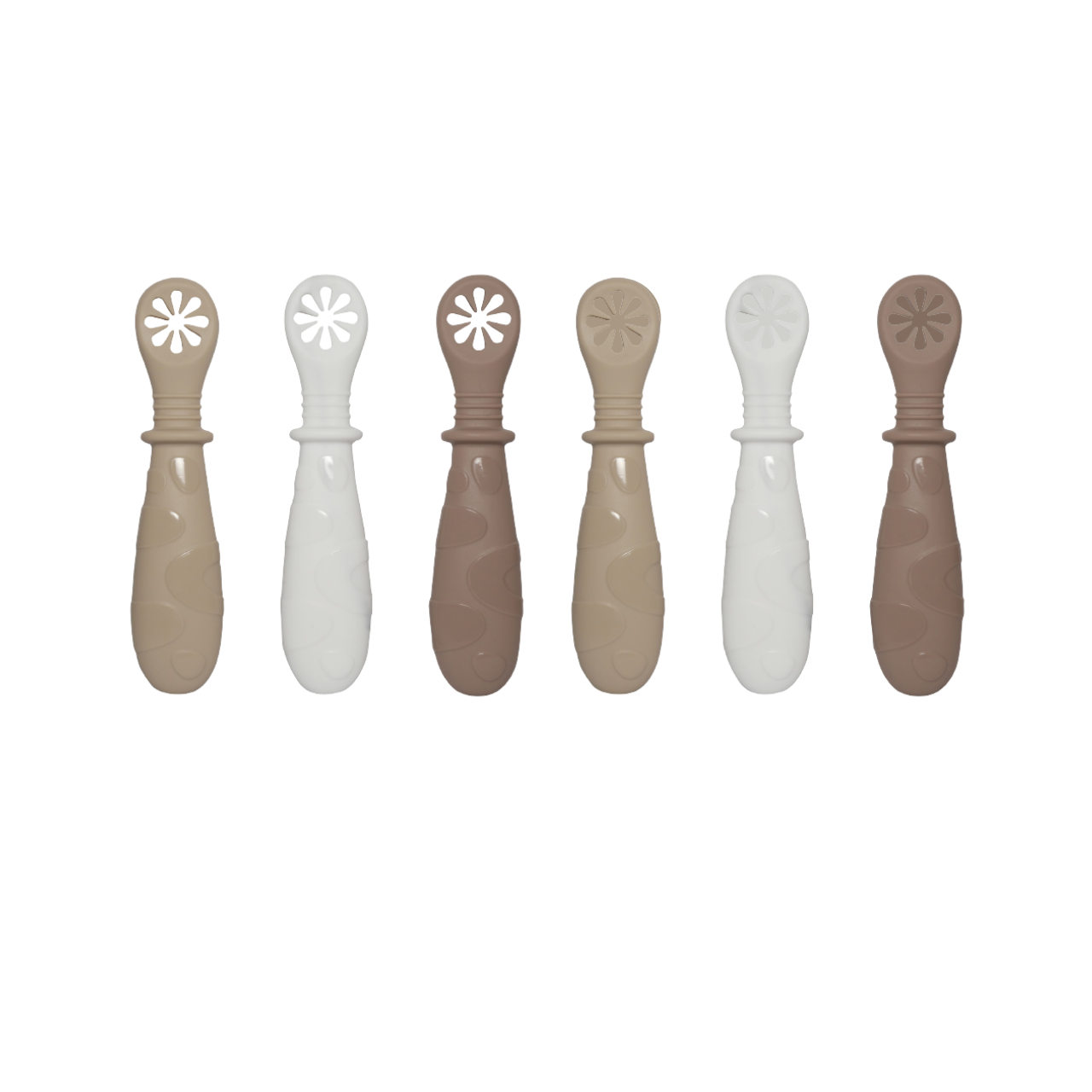 6-Piece Silicone Baby Weaning Spoon Set
