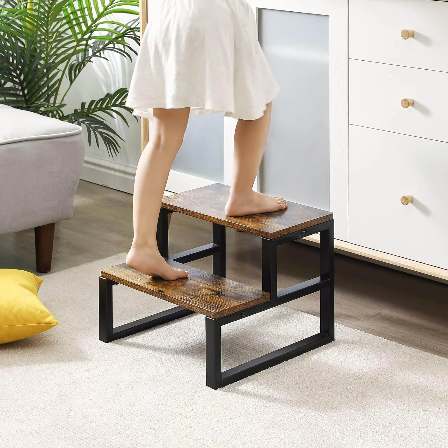 Rustic Wooden Step Stool