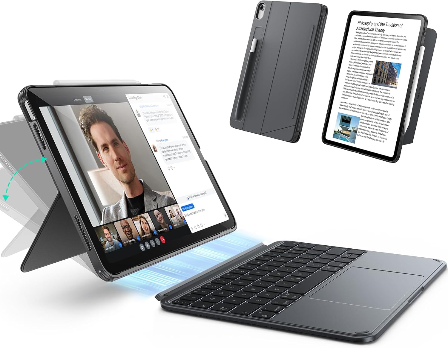 iPad Shift Series Detachable Keyboard with Case