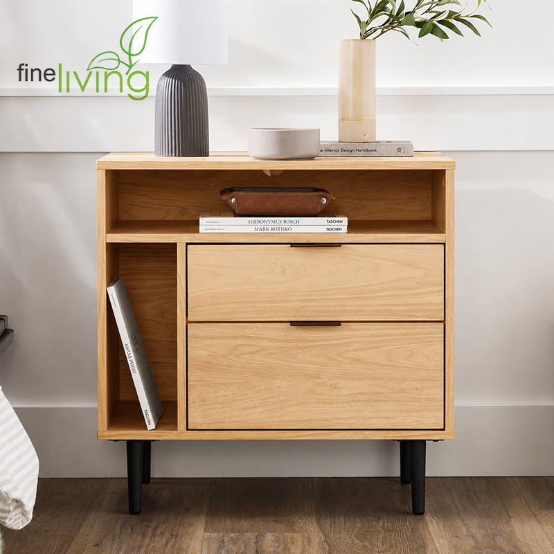 Delphi Side Table with 2 Drawers