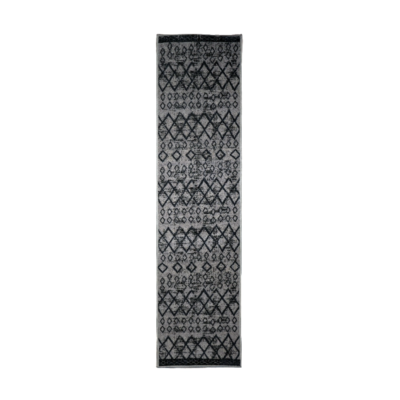 Light Grey Tribal Geometric - Runner