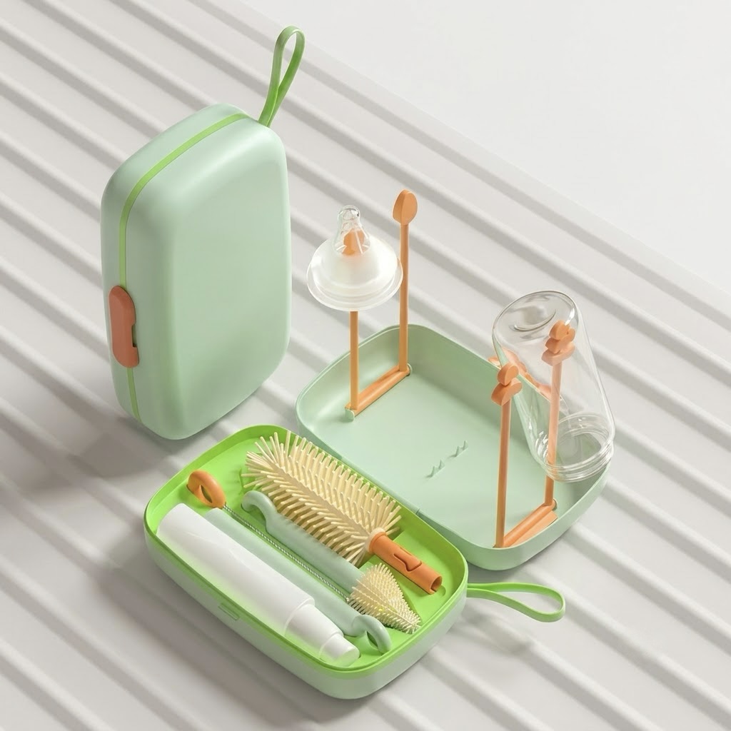 7-in-1 Travel Baby Bottle Cleaning Kit