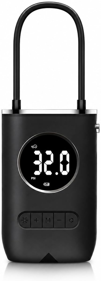 150 PSI Rechargeable Portable Electric Tyre Inflator Air Pump with Digital Pressure Display