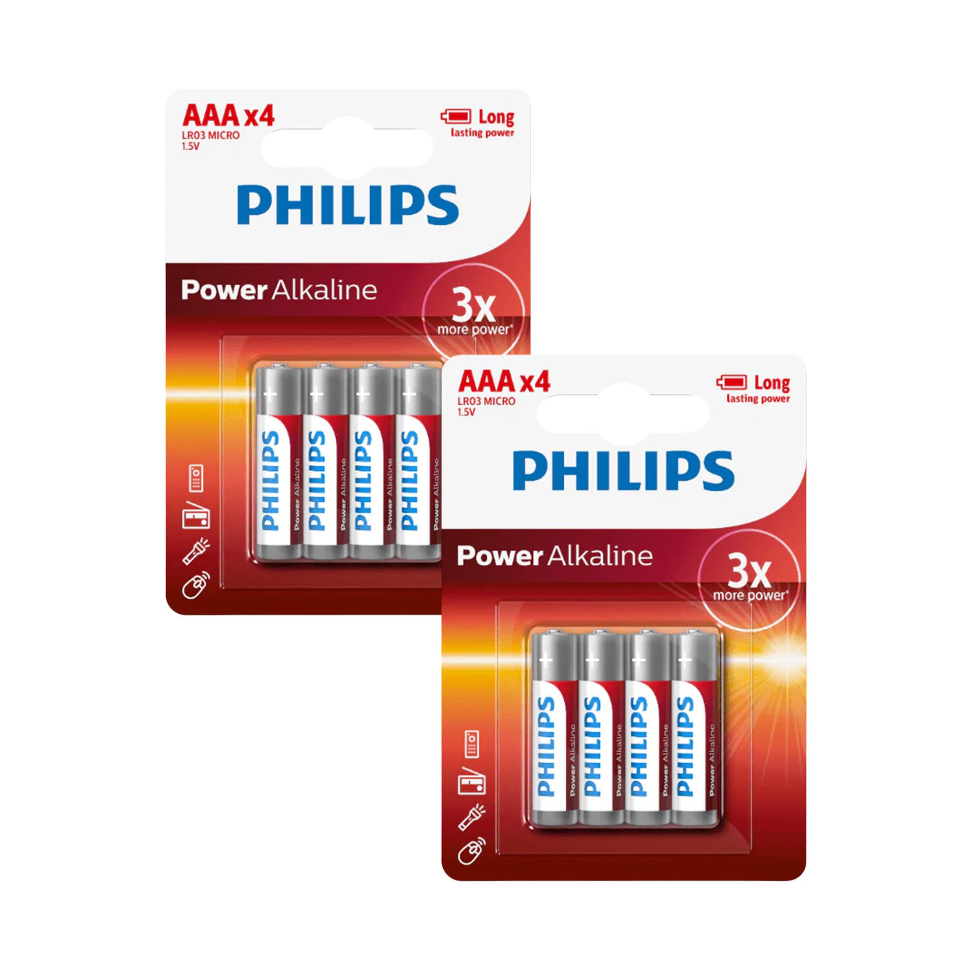 2x 4's 1.5V Alkaline Batteries