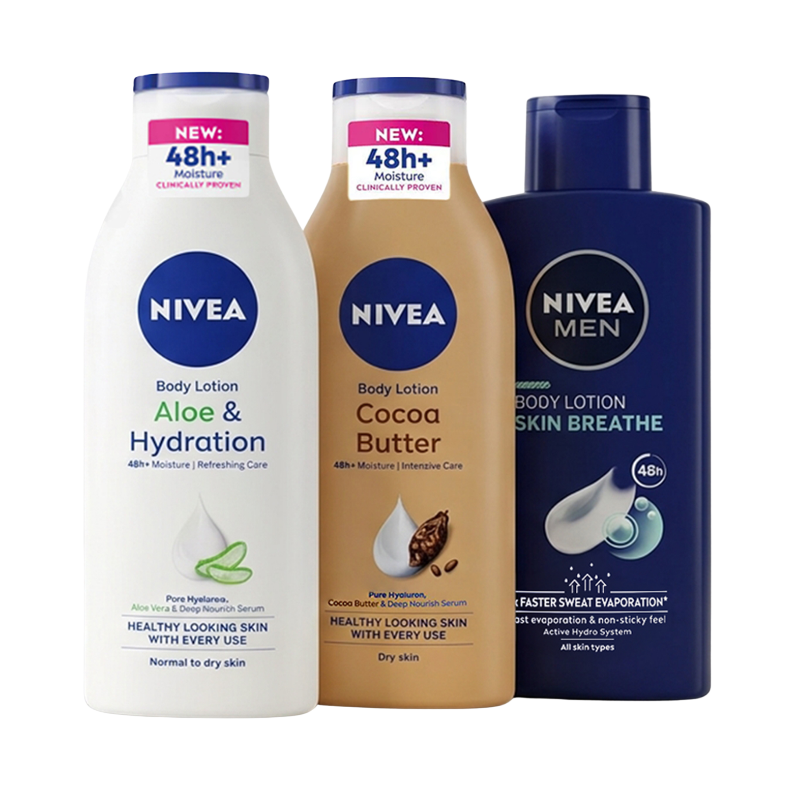 3x 400ml Ladies or Men's Body Lotions