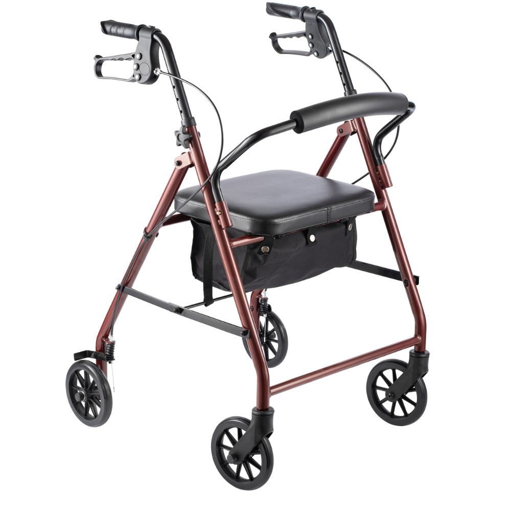 Rollator with Foam Seat and Bag