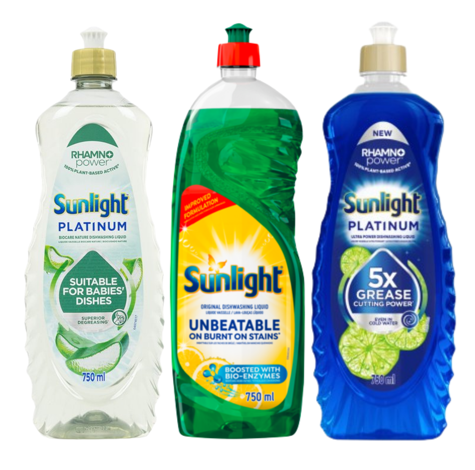 5x 750ml Dishwashing Liquids