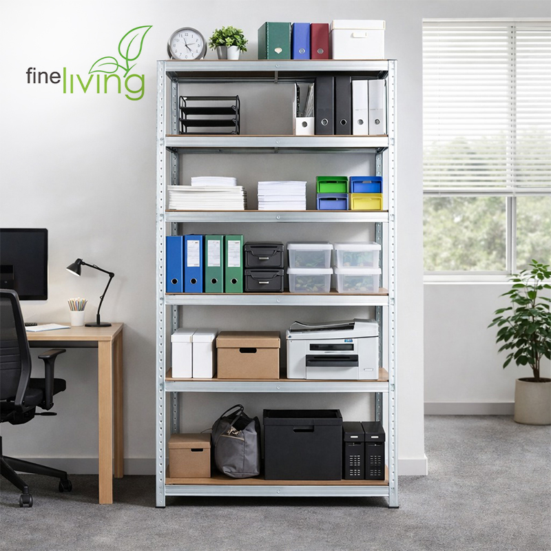 6-Tier Heavy Duty Adjustable Steel Shelf
